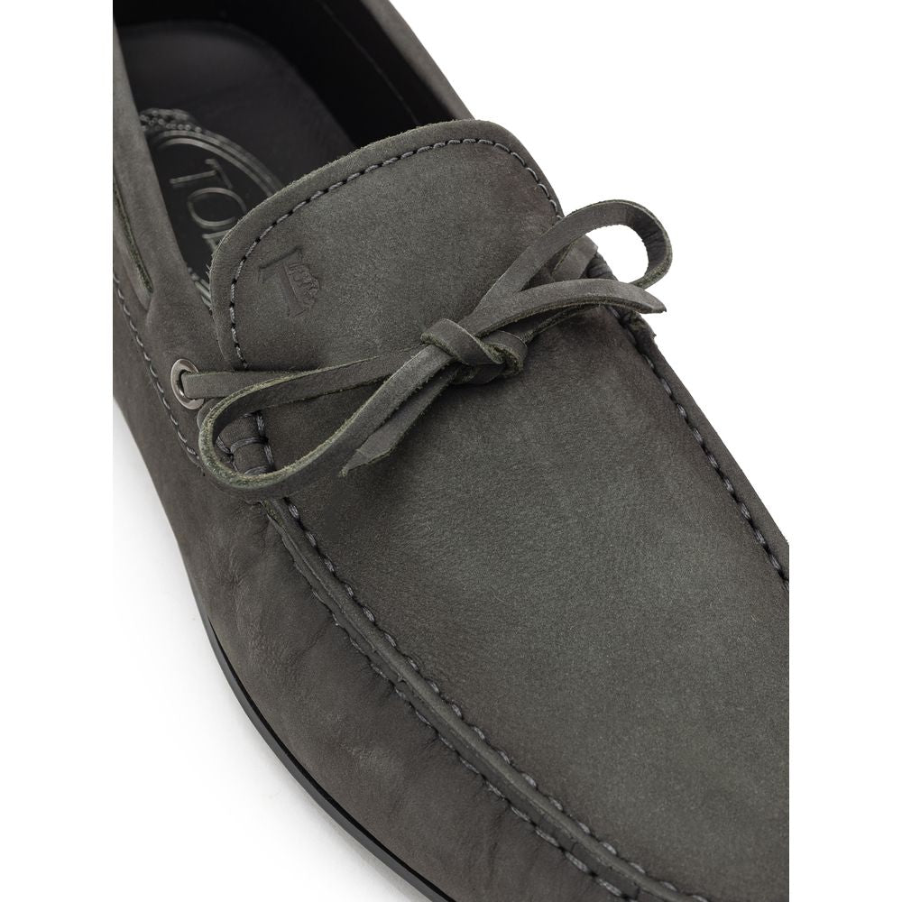 Tod's Grey Nubuck Moccasin
