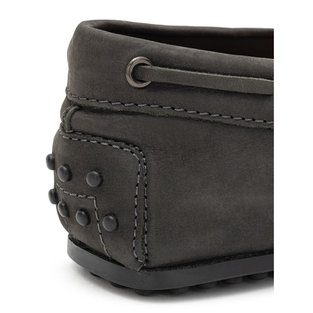 Tod's Grey Nubuck Moccasin