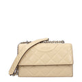 Tory Burch Beige Leder Crossbody Bag