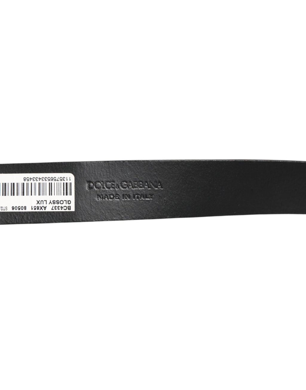 Dolce & Gabbana Brown Glossy Leather Belt with Metal Buckle