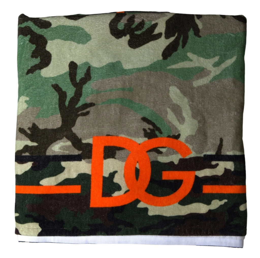 Dolce & Gabbana Multicolor Printed Cotton Wrap Scarf