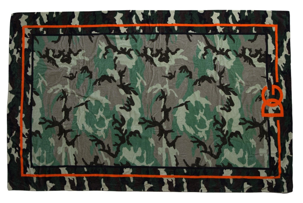 Dolce & Gabbana Multicolor Printed Cotton Wrap Scarf
