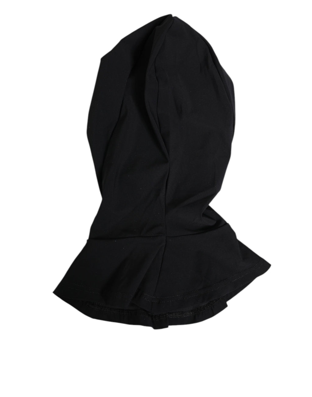 Dolce & Gabbana Schwarzes Nylon Elastan Balaclava Kapuze Gesichtsschutz Hut