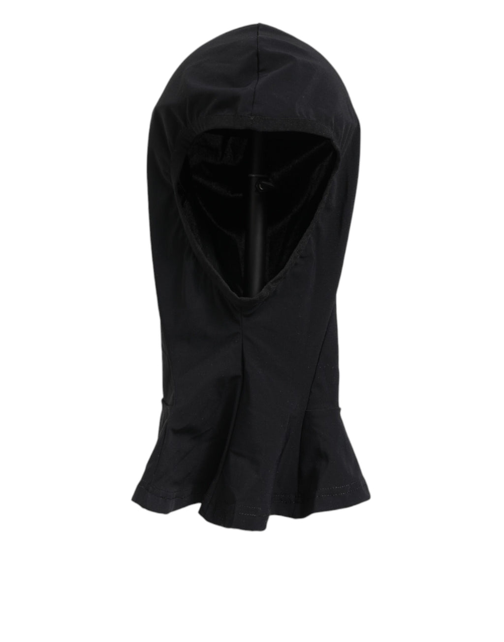 Dolce & Gabbana Schwarzes Nylon Elastan Balaclava Kapuze Gesichtsschutz Hut