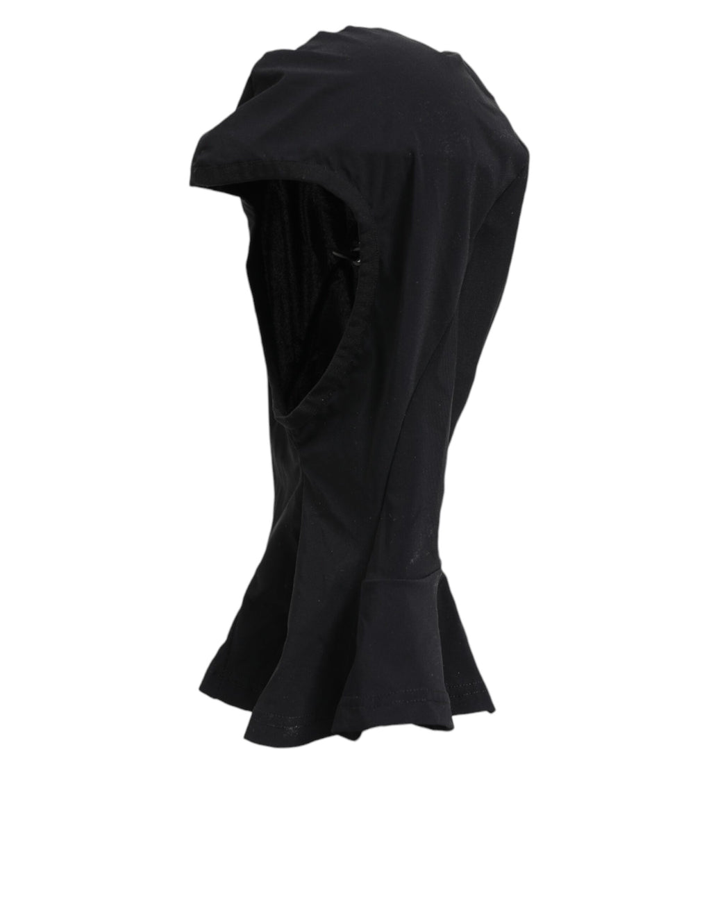 Dolce & Gabbana Schwarzes Nylon Elastan Balaclava Kapuze Gesichtsschutz Hut