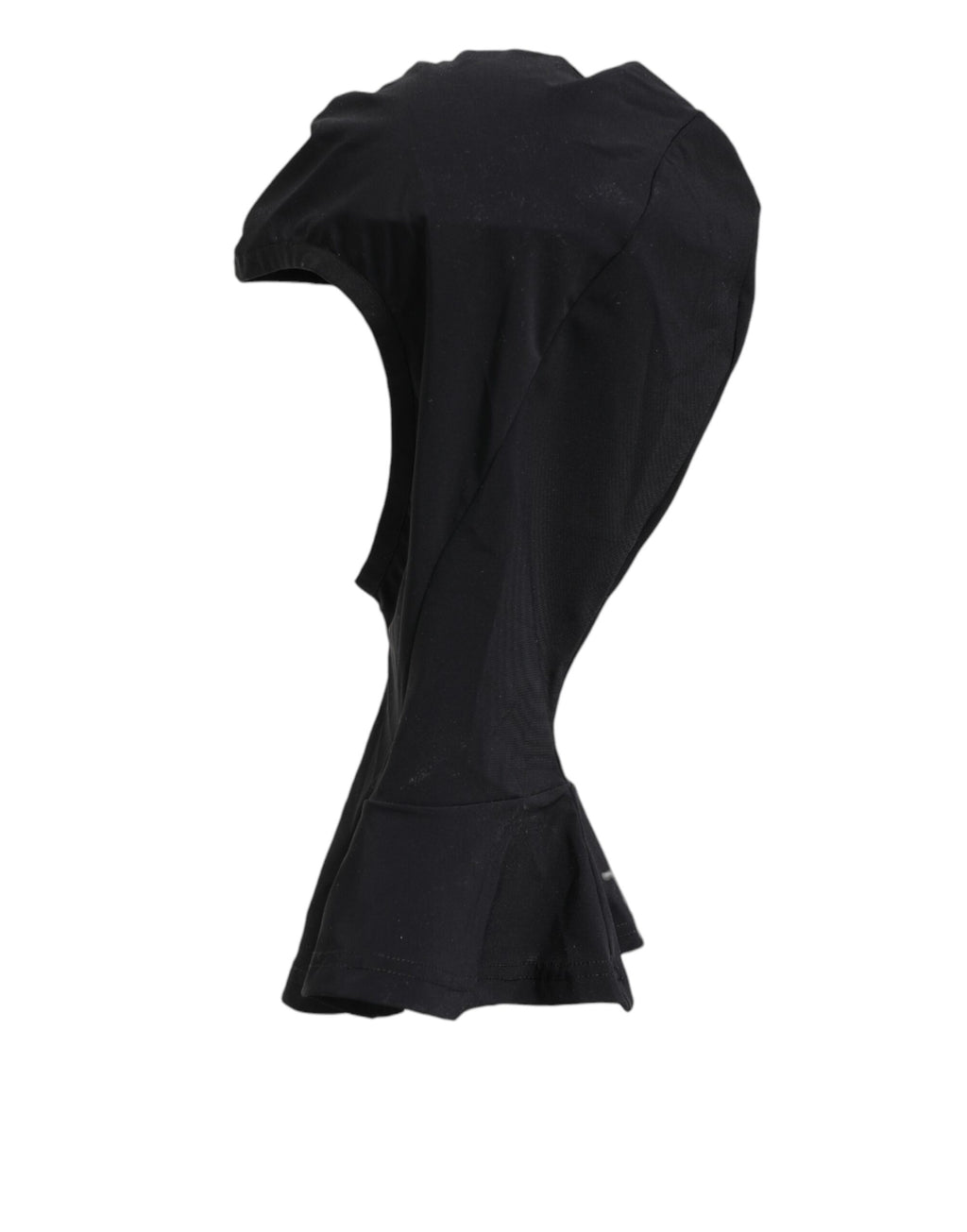 Dolce & Gabbana Schwarzes Nylon Elastan Balaclava Kapuze Gesichtsschutz Hut