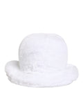 Dolce & Gabbana Weiß Modacryl Pelz Eimer Männer Capello Hut