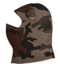 Dolce & Gabbana Multicolor Camouflage Balaclava Mask Men's Cap One Size Hat