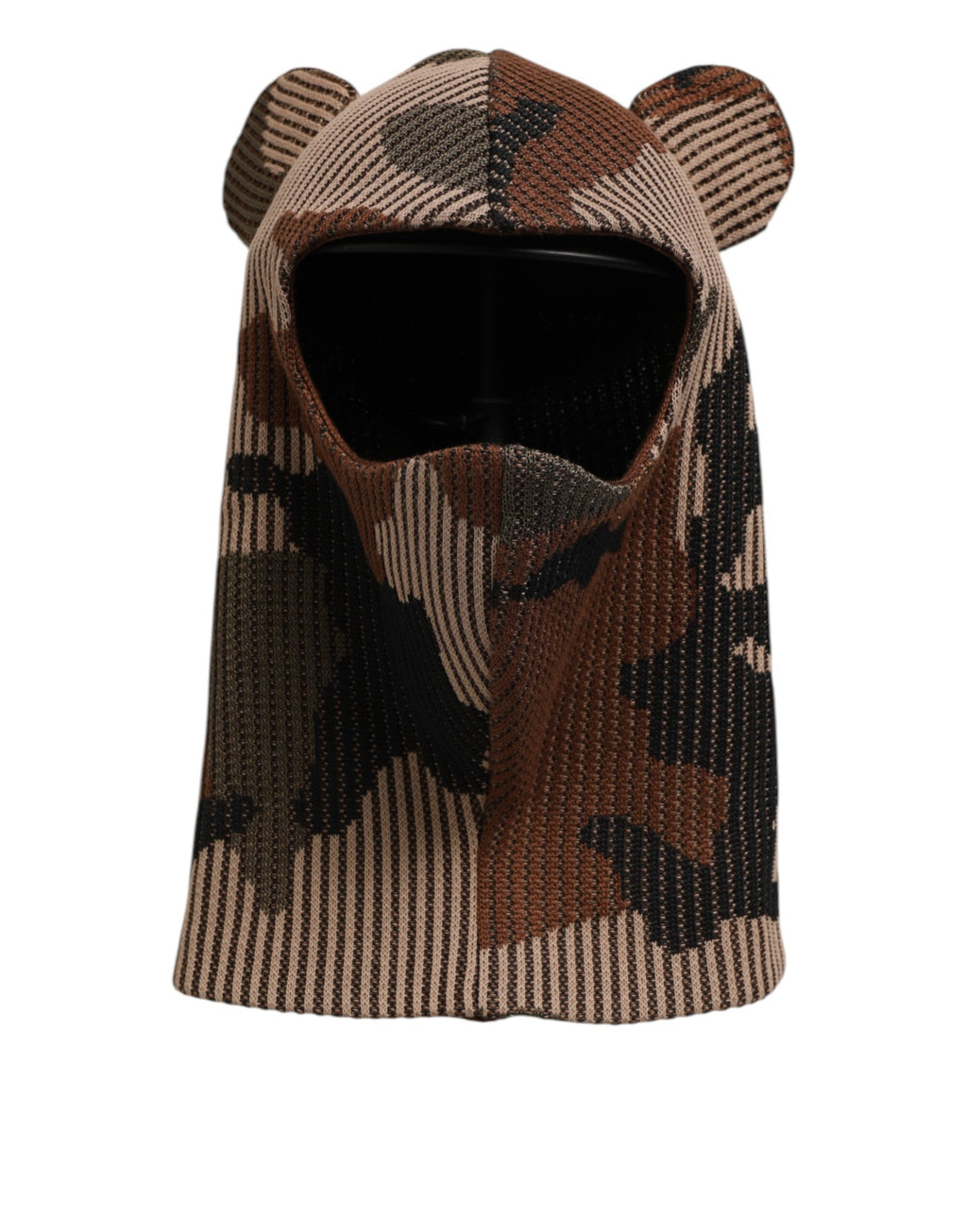 Dolce & Gabbana Multicolor Camouflage Balaclava Mask Men's Cap One Size Hat