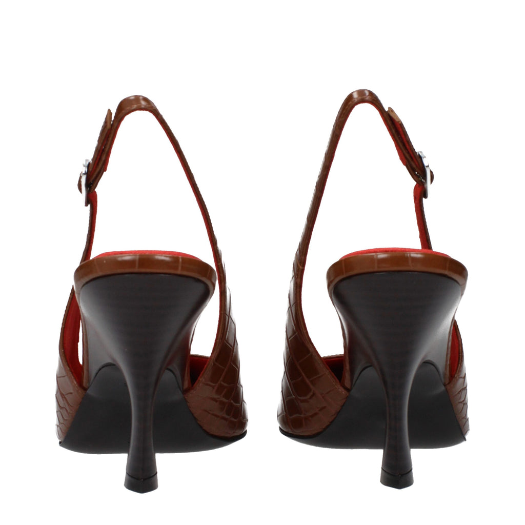 Stella McCartney Braune Lederpumps