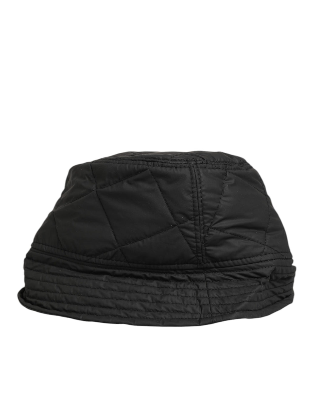 Dolce & Gabbana Black Quilted Nylon Bucket Men's Hat