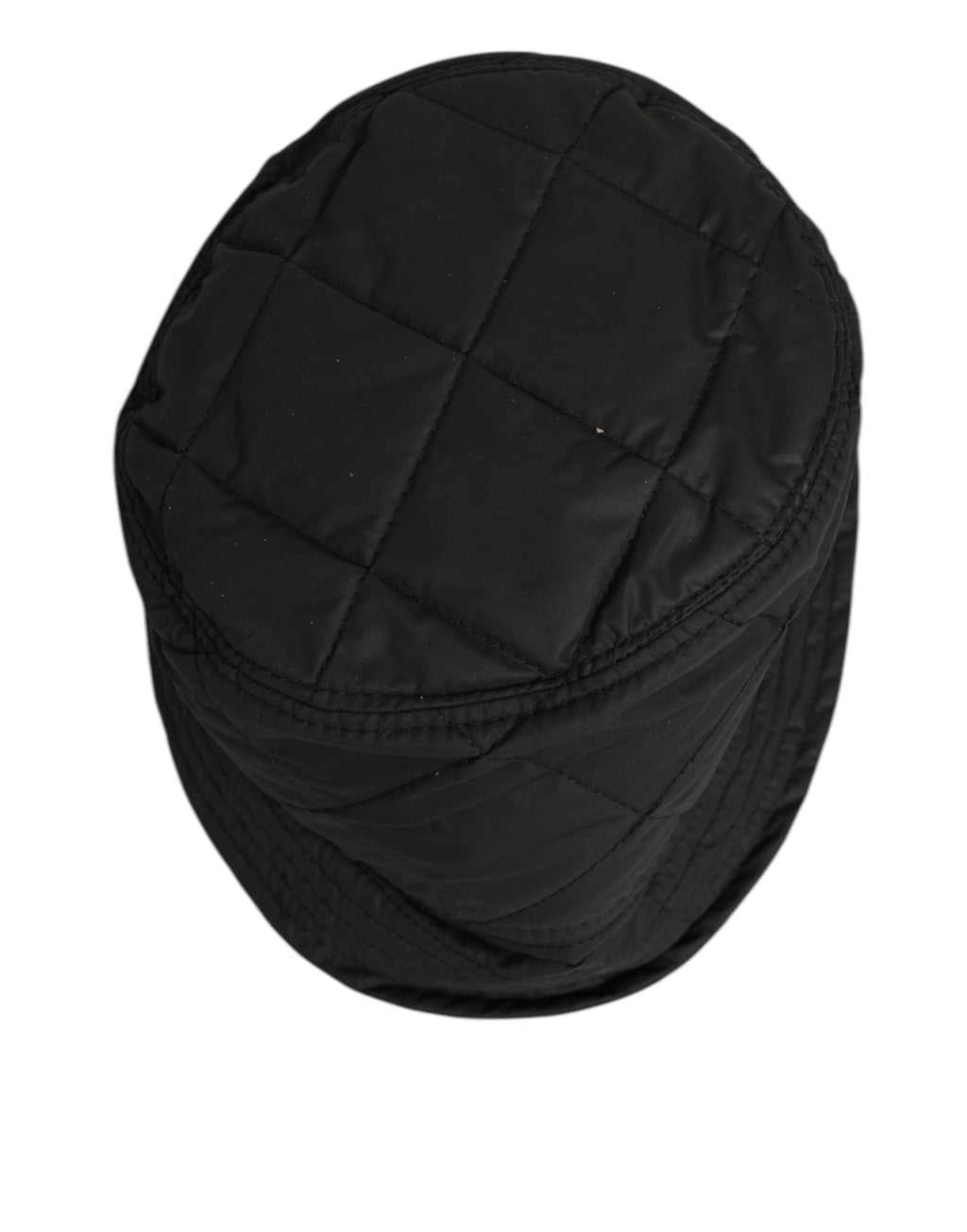 Dolce & Gabbana Black Quilted Nylon Bucket Men's Hat