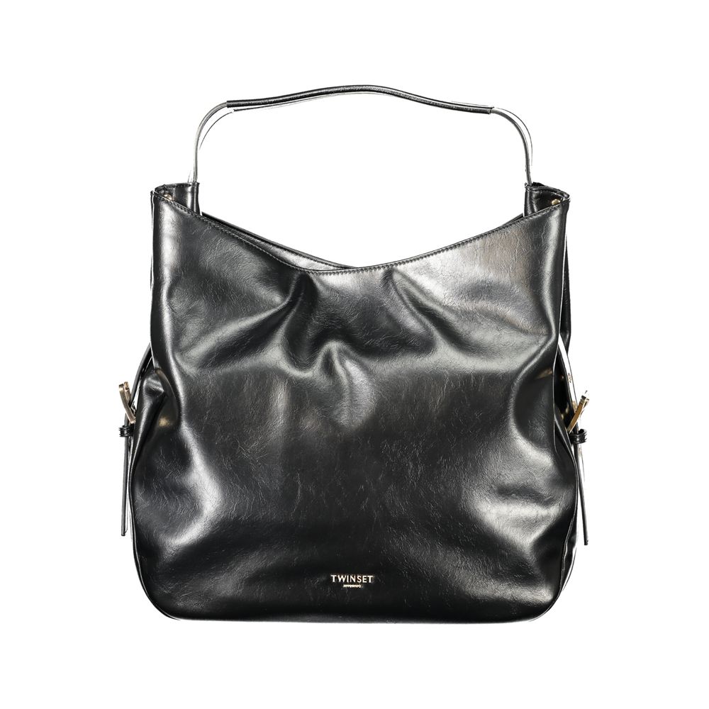 Twinset Black Polyethylene Women's Hobo Bag