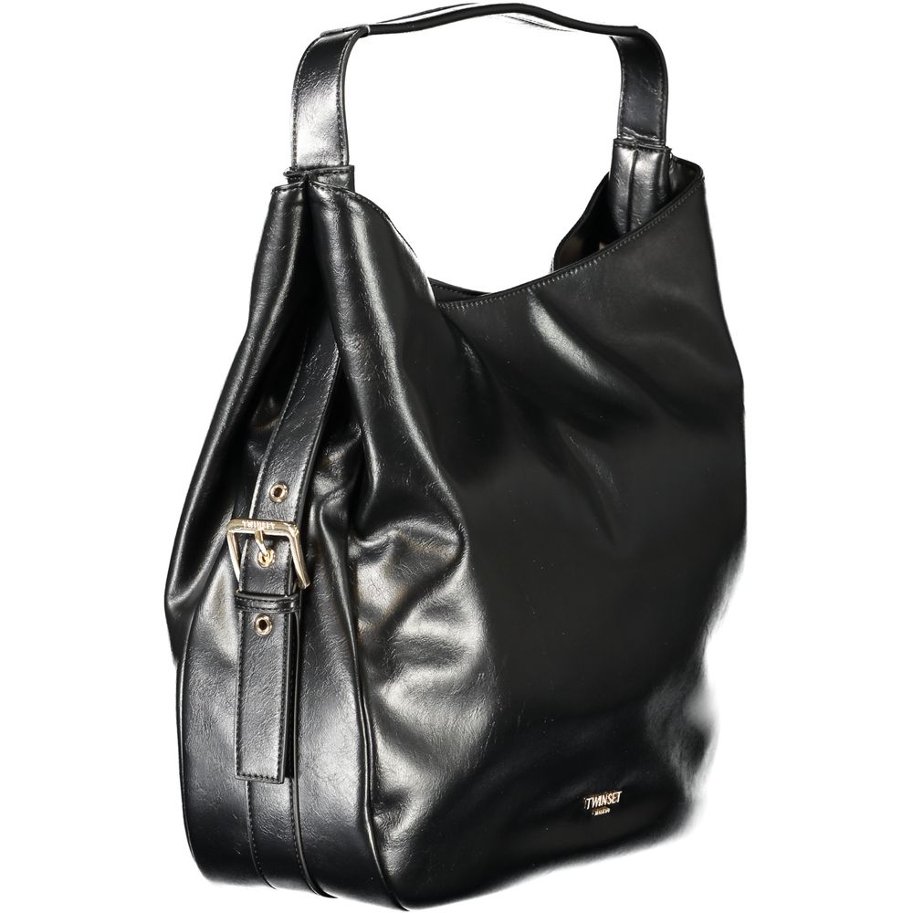 Twinset Black Polyethylene Women's Hobo Bag