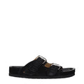 Isabel Marant Schwarze Leder-Slipper