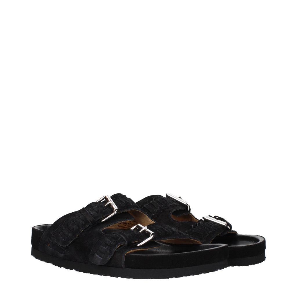 Isabel Marant Schwarze Leder-Slipper