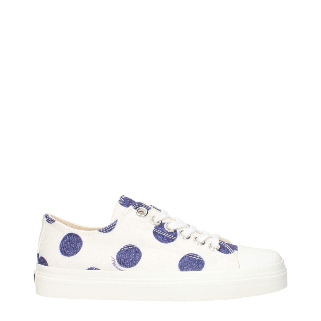Moschino Weiße Stoff-Sneaker mit niedrigem Schaft