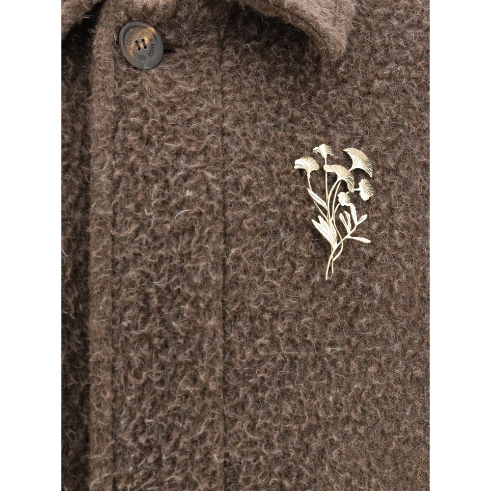 Golden Goose Brauner Viskose-Mantel