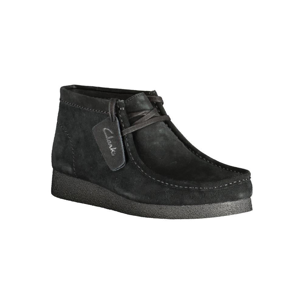 Clarks Schwarzer Leder Herren Sneaker