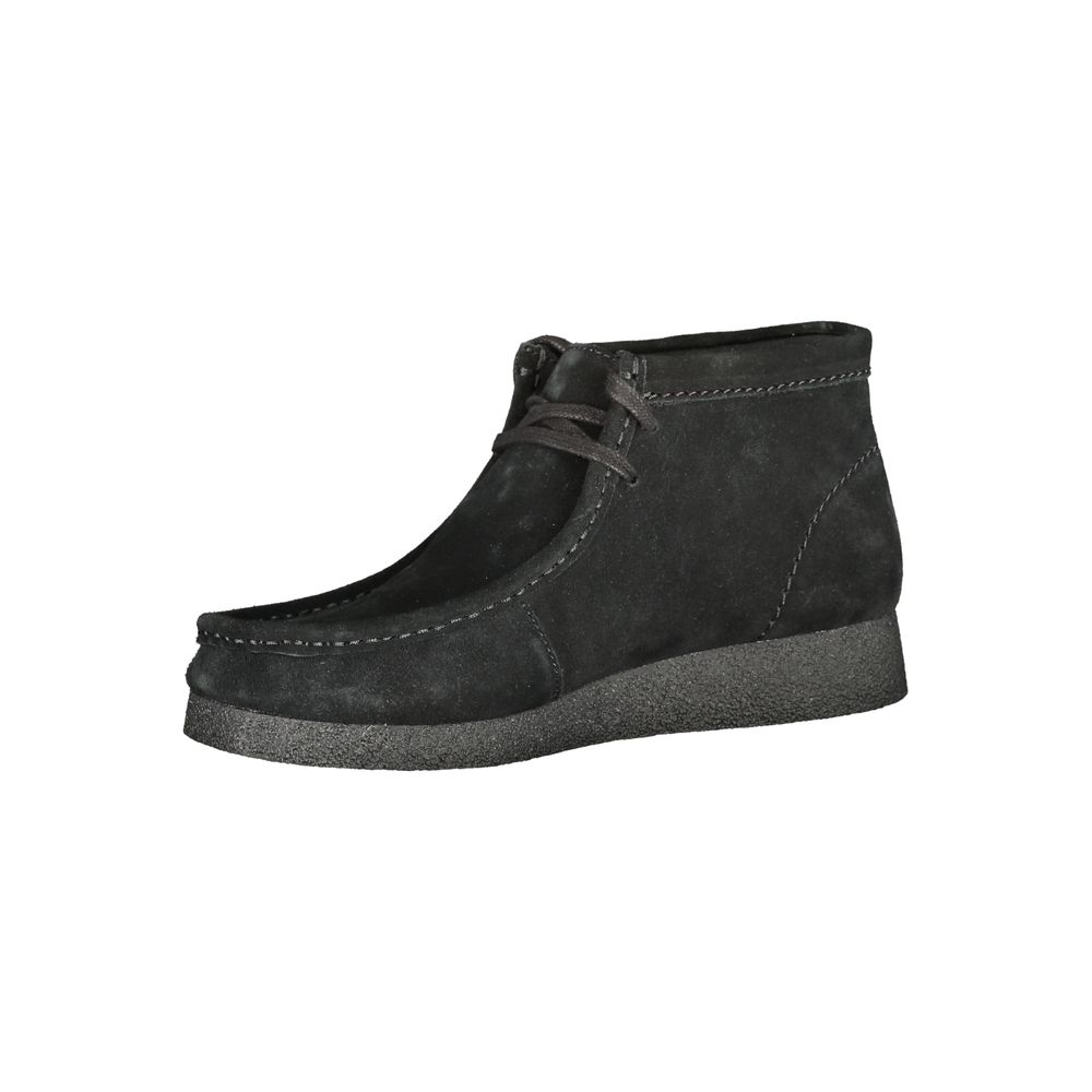Clarks Schwarzer Leder Herren Sneaker