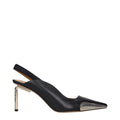 Off-White Schwarze Leder Pumps mit hohem Absatz