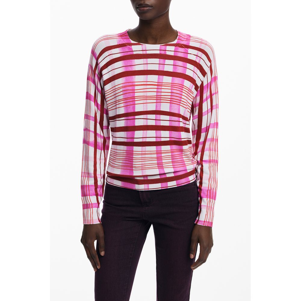 Desigual Pink Viscose Women's Sweater