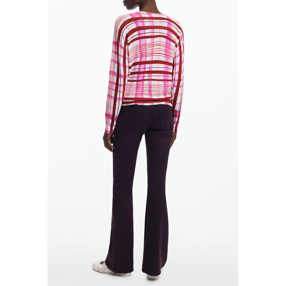 Desigual Pink Viscose Women's Sweater