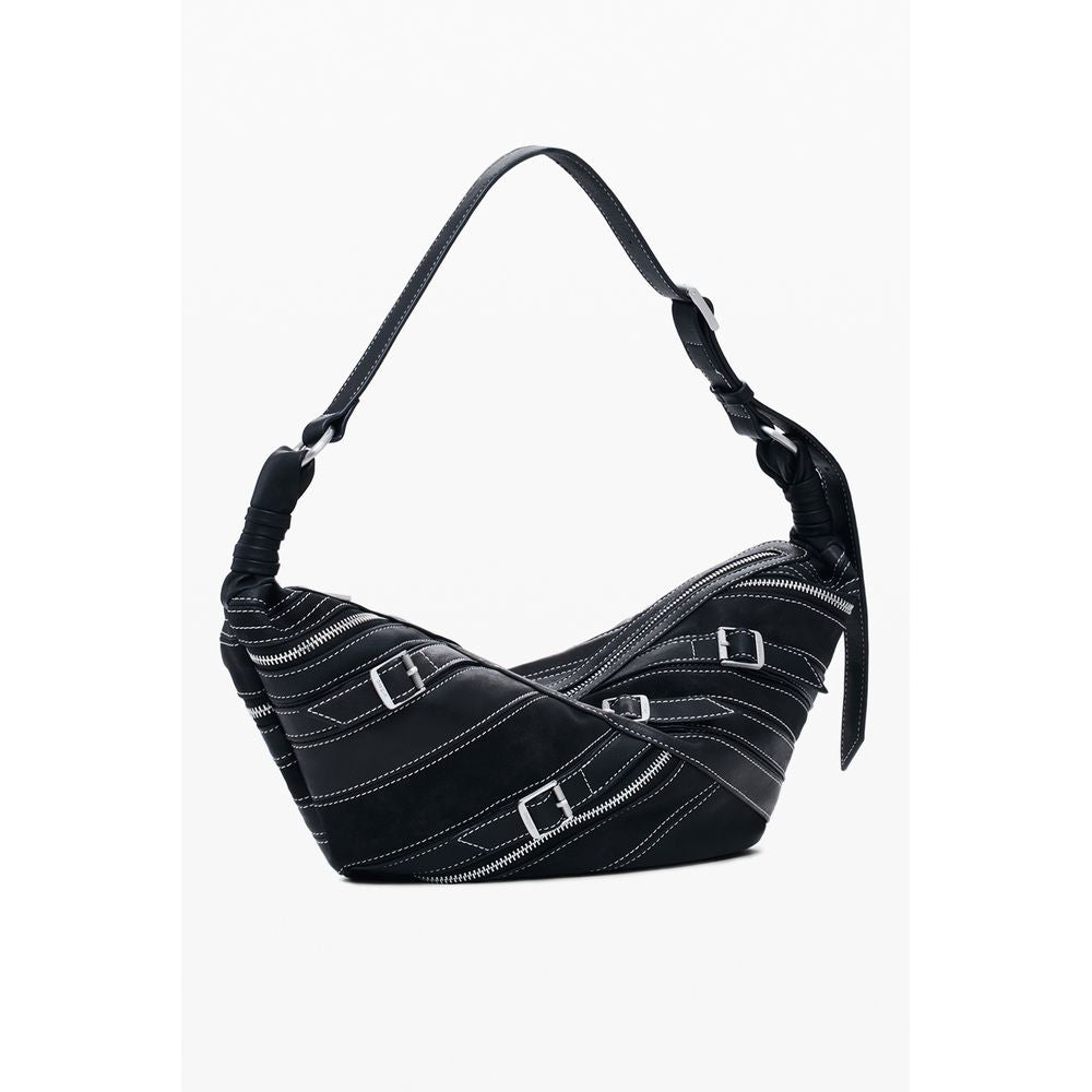 Desigual Schwarze Handtasche aus Polyethylen