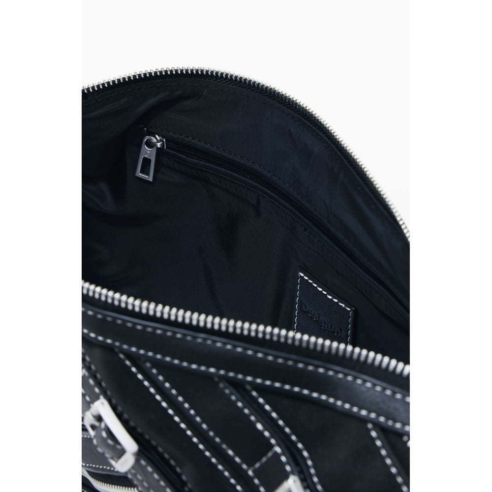 Desigual Schwarze Handtasche aus Polyethylen