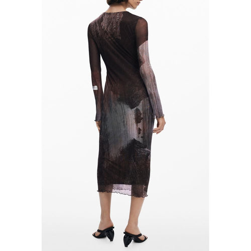 Desigual Damenkleid aus Marrone-Polyester