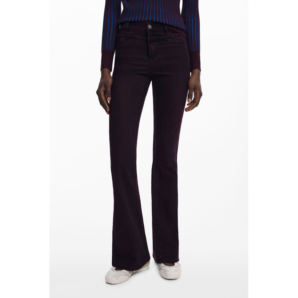 Desigual Lila Baumwolle Frauen Jeans