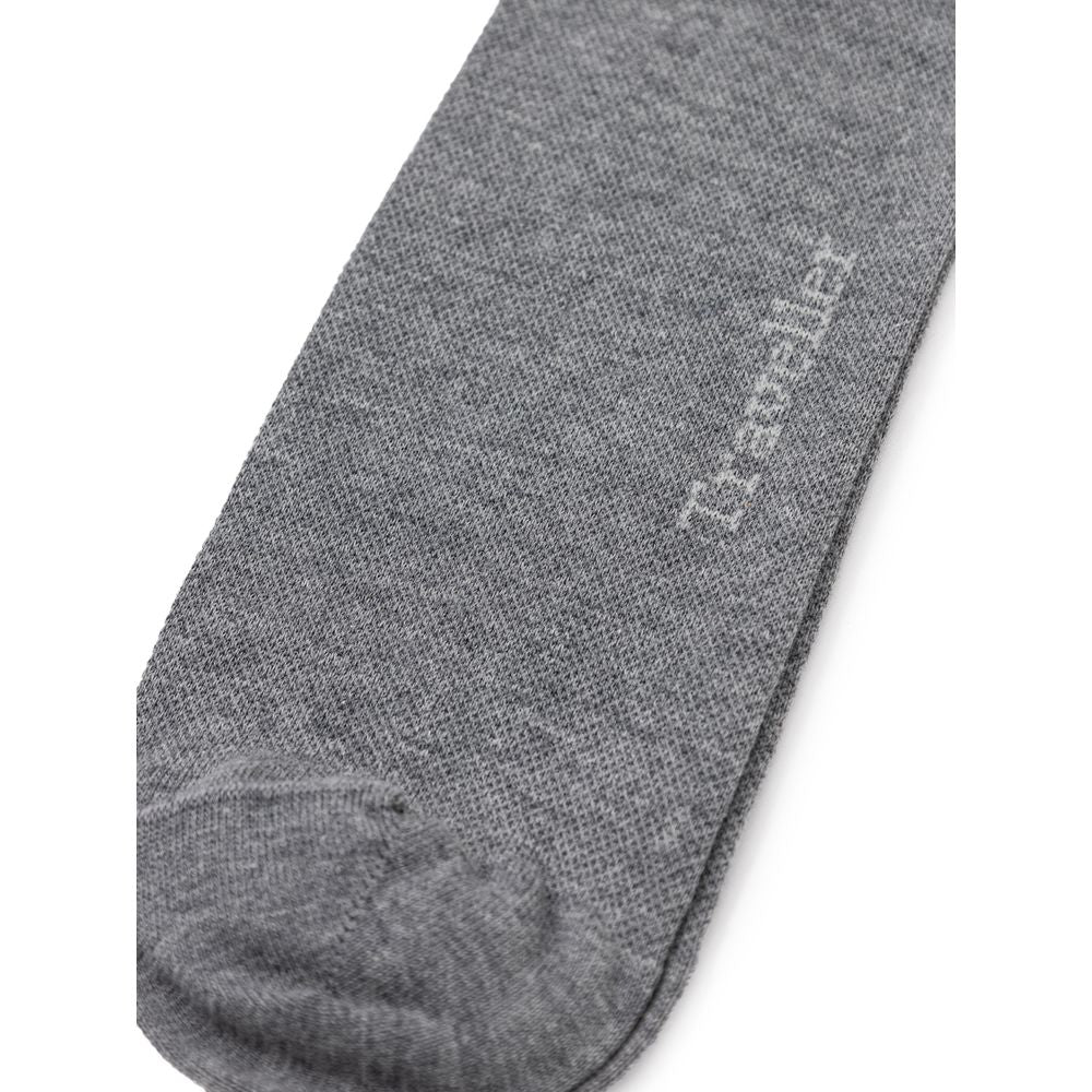 ZEGNA Grey Cotton Socks