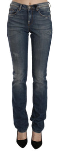 Ermanno Scervino Blue Washed Boot Cut Casual Denim Trousers Jeans