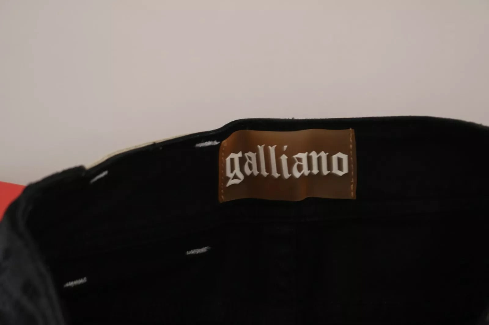 John Galliano Black Washed High Waisted Flared Denim Casual Pants