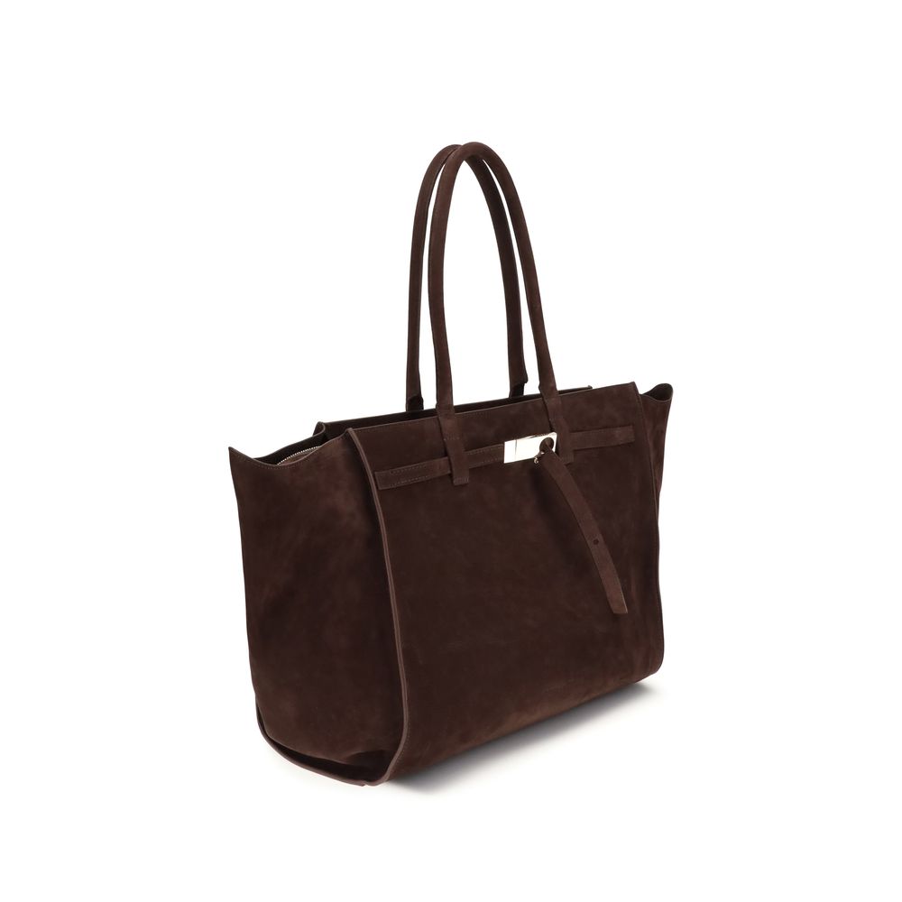 Benedetta Bruzziches Schultertasche aus Kalbshaut in Braun Bos Taurus