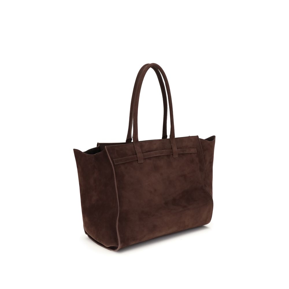 Benedetta Bruzziches Schultertasche aus Kalbshaut in Braun Bos Taurus