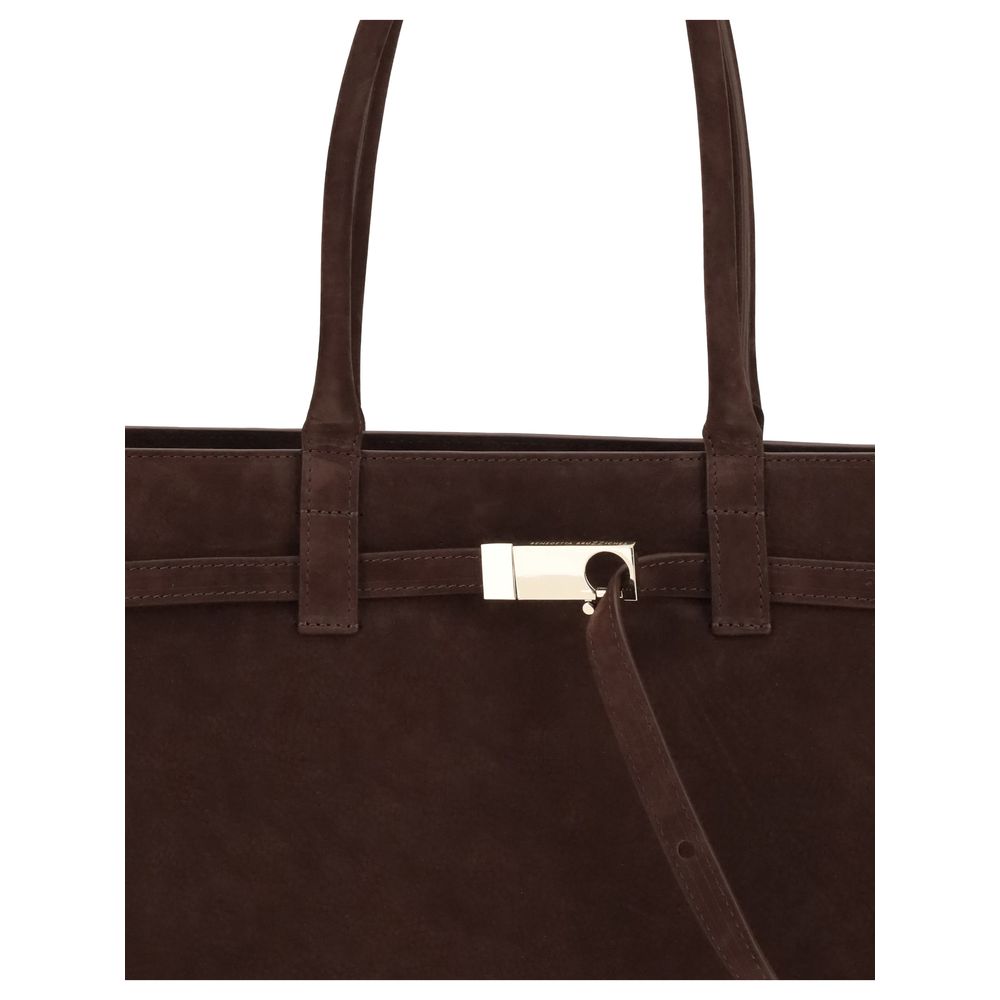 Benedetta Bruzziches Schultertasche aus Kalbshaut in Braun Bos Taurus