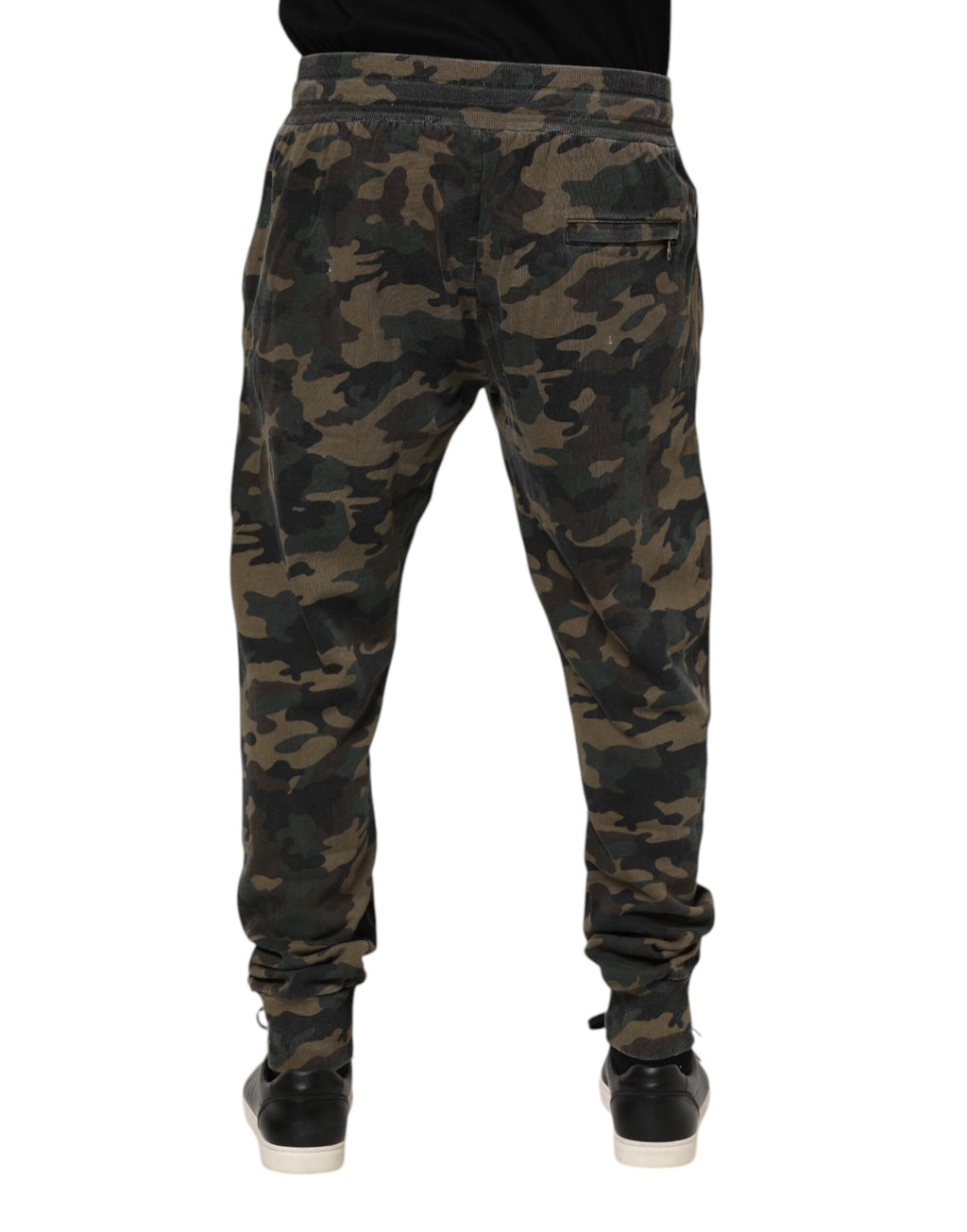 Dolce & Gabbana Multicolor Camouflage Cotton Men's Jogger Pants