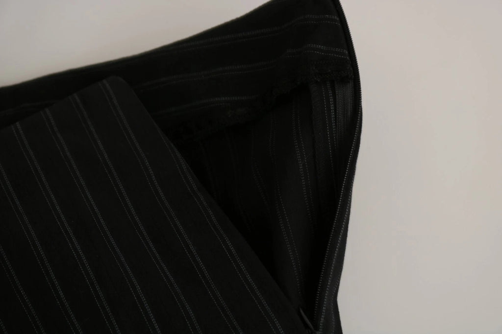 BENCIVENGA Black High-Waist Straight Dress Pants