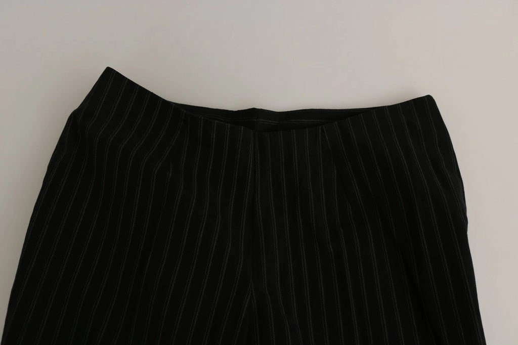BENCIVENGA Black High-Waist Straight Dress Pants