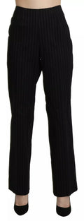 BENCIVENGA Black High-Waist Straight Dress Pants