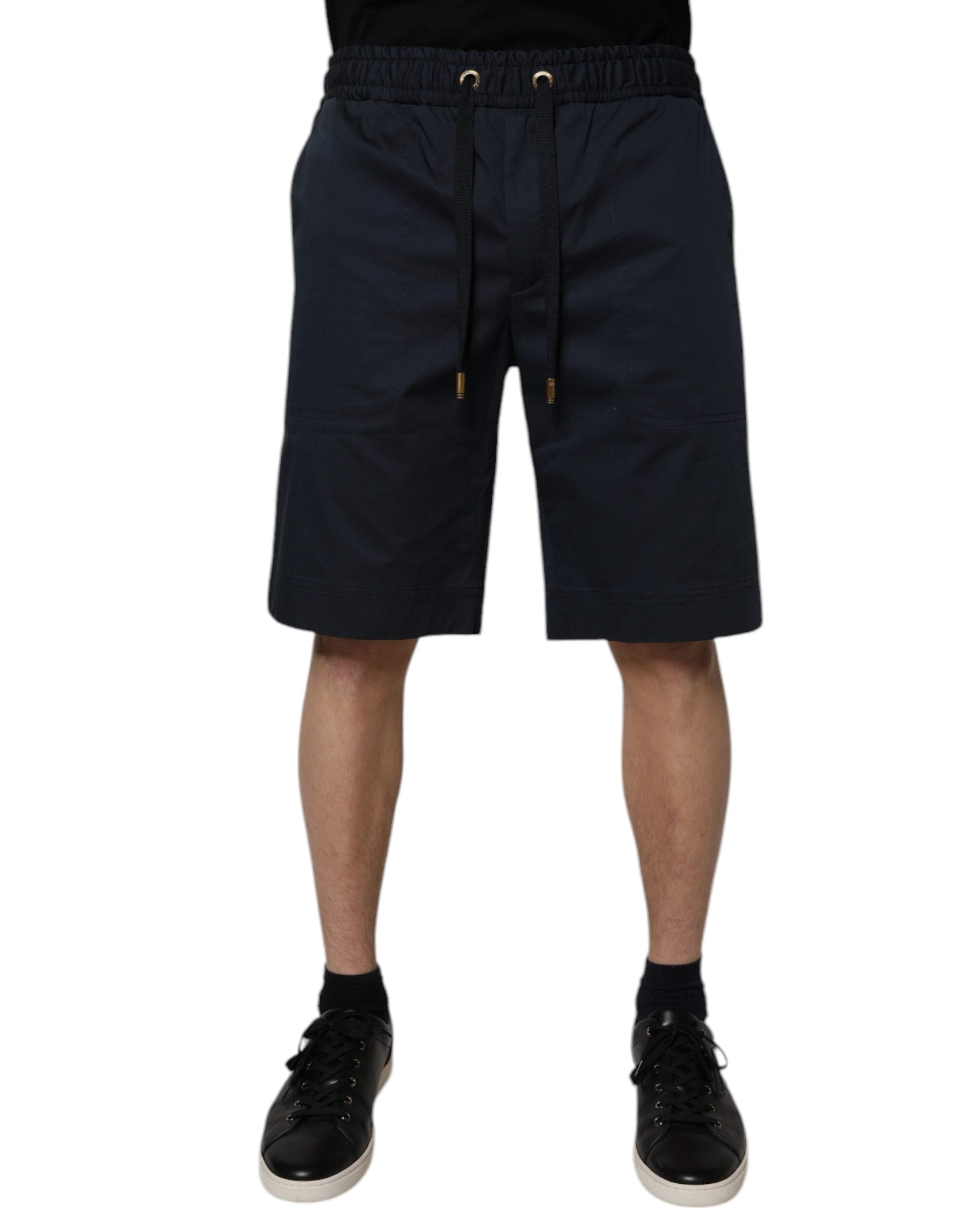 Dolce & Gabbana Navy Cotton-Stretch Men's Bermuda Shorts