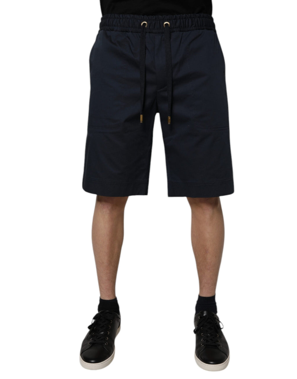 Dolce & Gabbana Navy Cotton-Stretch Men's Bermuda Shorts