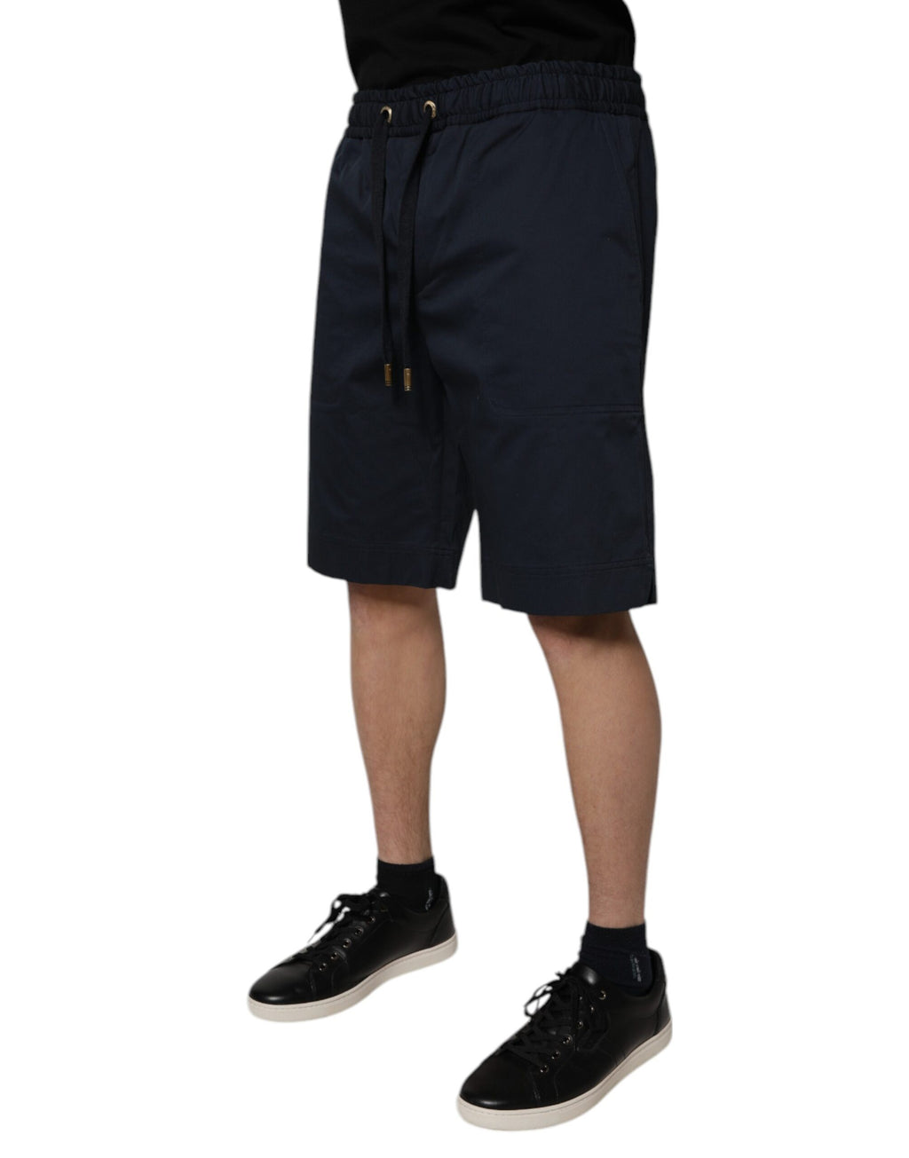 Dolce & Gabbana Navy Cotton-Stretch Men's Bermuda Shorts