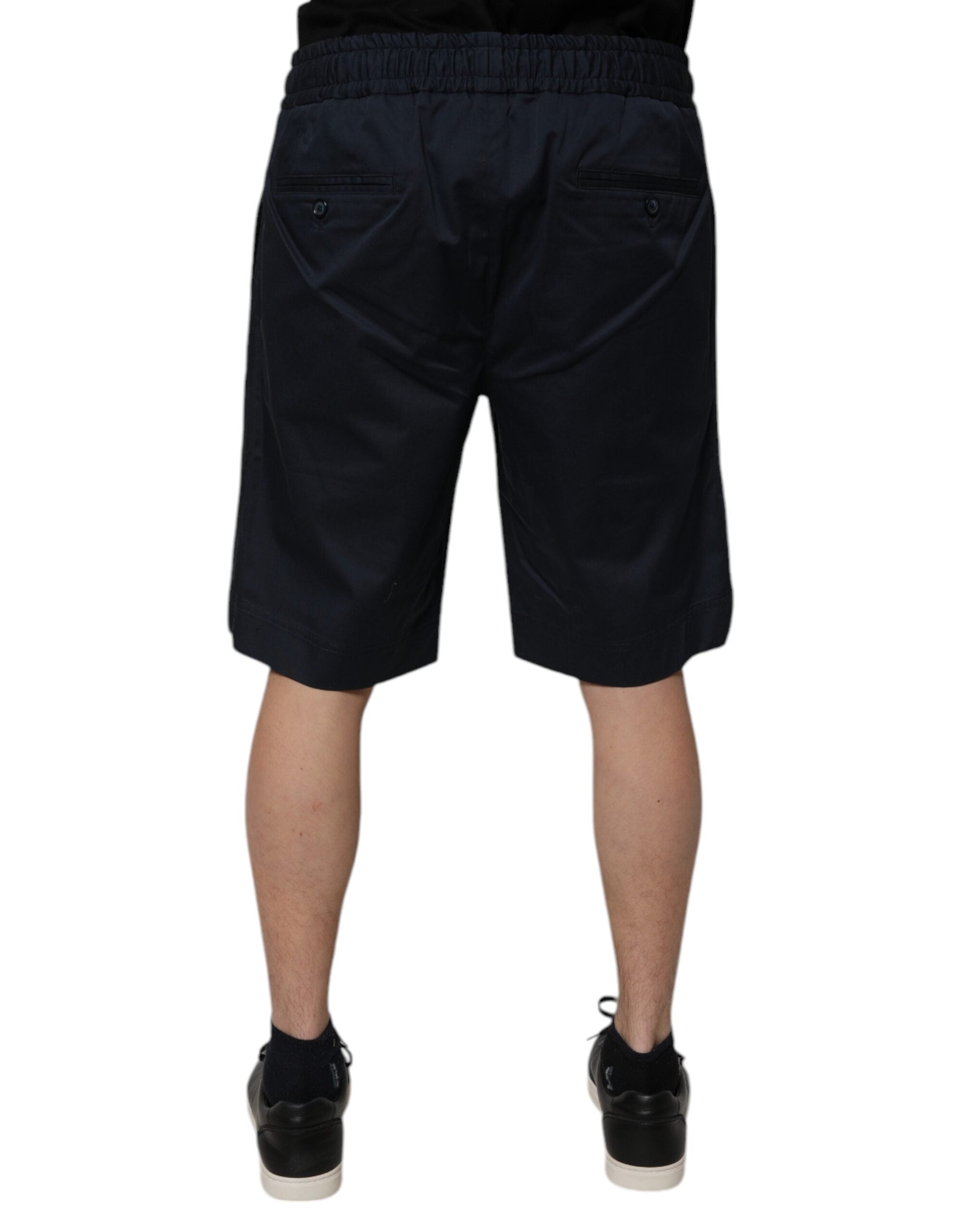 Dolce & Gabbana Navy Cotton-Stretch Men's Bermuda Shorts