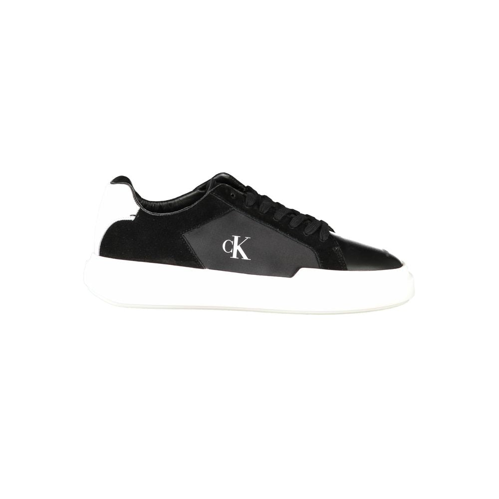 Calvin Klein Black Leather Men's Sneakers