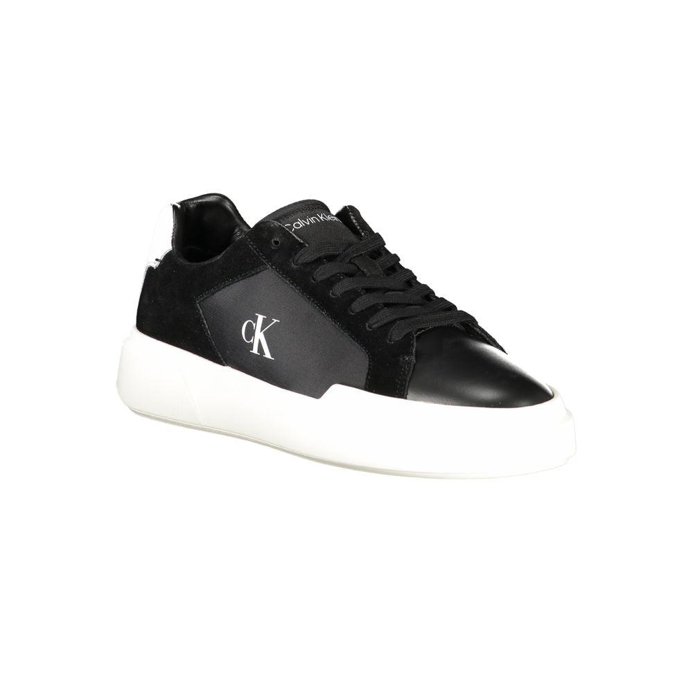 Calvin Klein Black Leather Men's Sneakers
