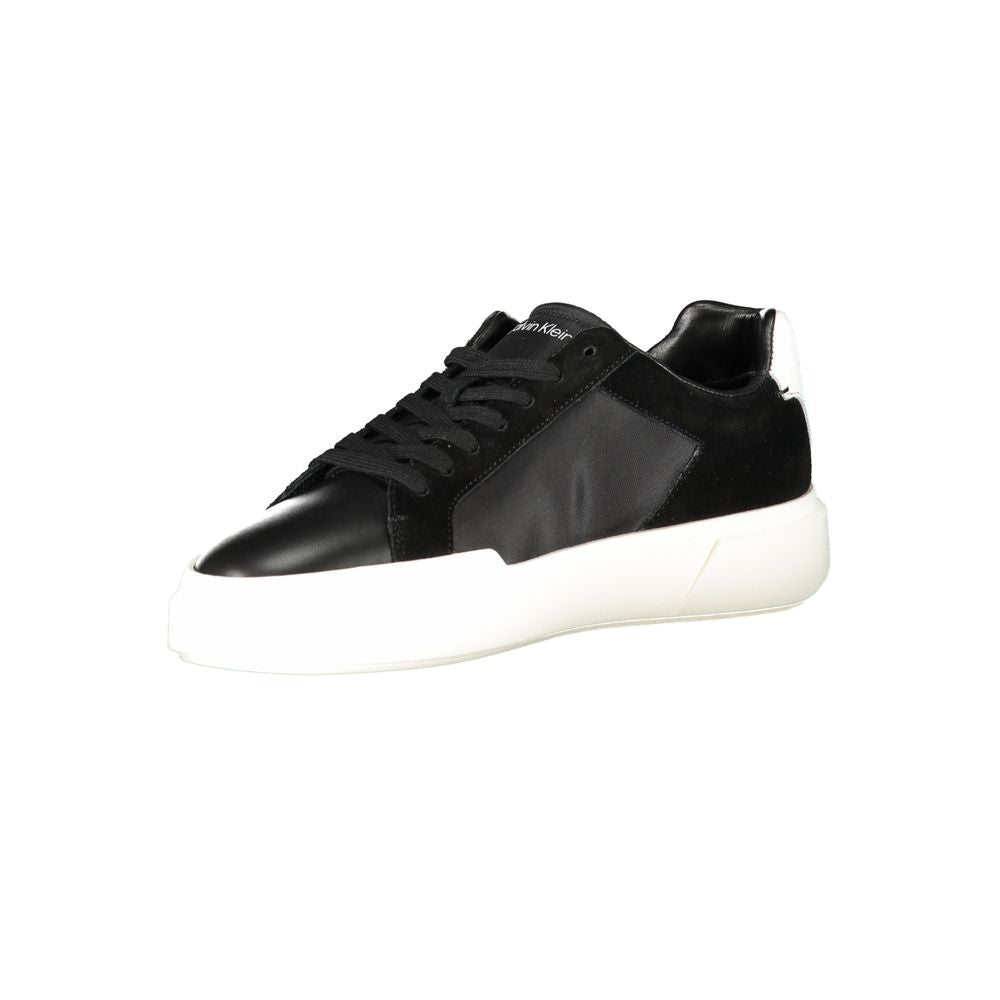 Calvin Klein Black Leather Men's Sneakers