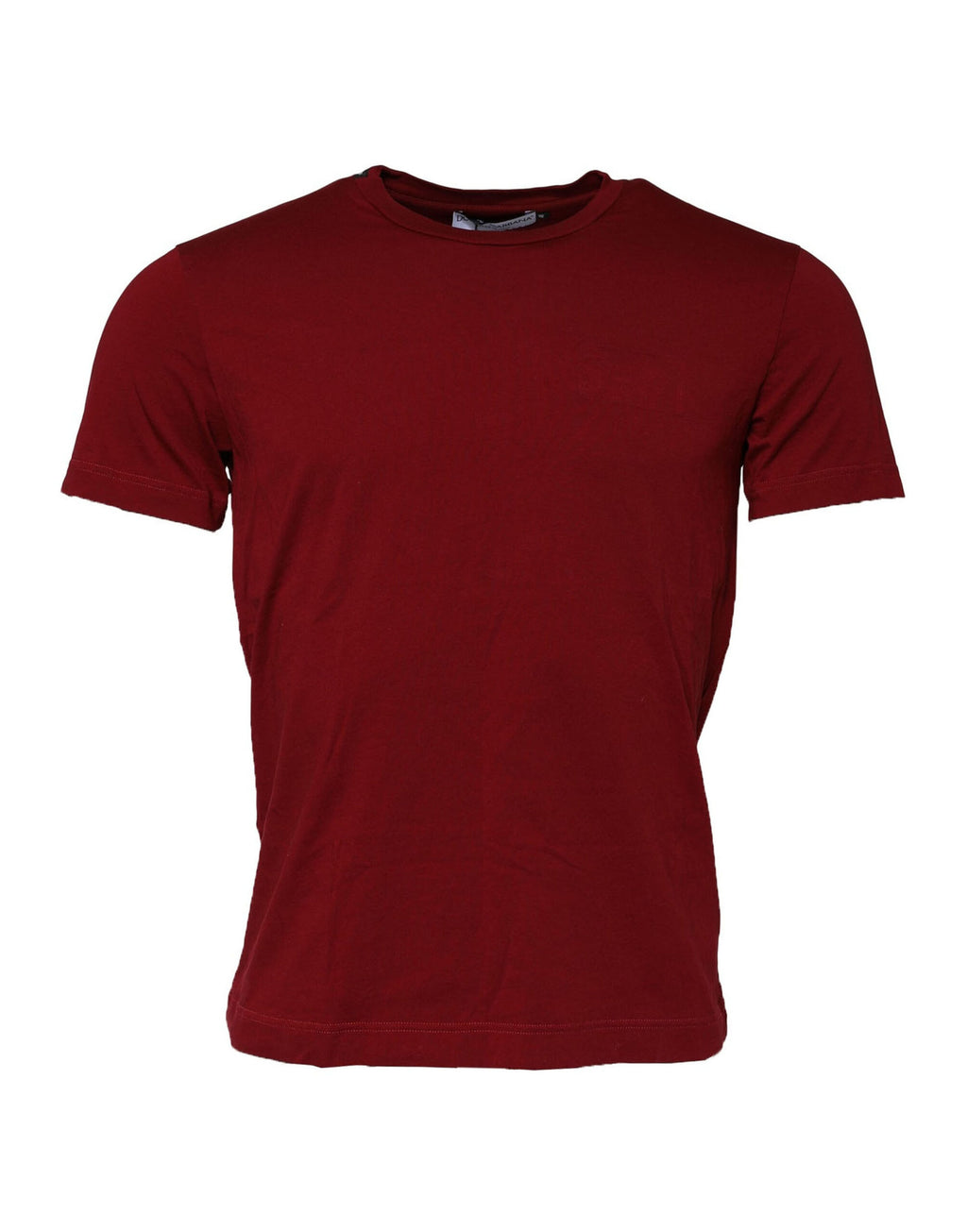 Dolce & Gabbana Chestnut Brown Cotton Crew Neck Short Sleeve T-Shirt