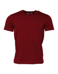 Dolce & Gabbana Chestnut Brown Cotton Crew Neck Short Sleeve T-Shirt
